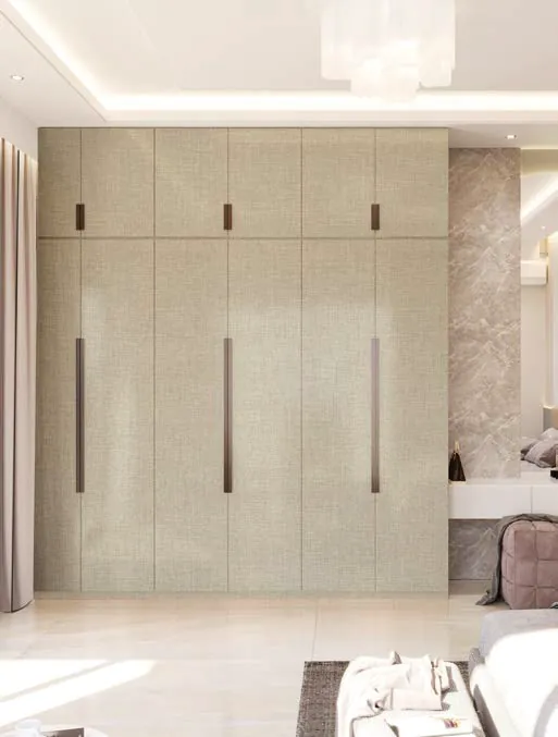 Closet con frente texturado