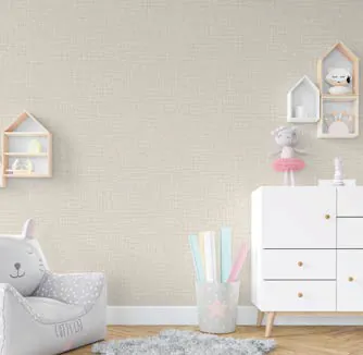 Dormitorio con muro texturado
