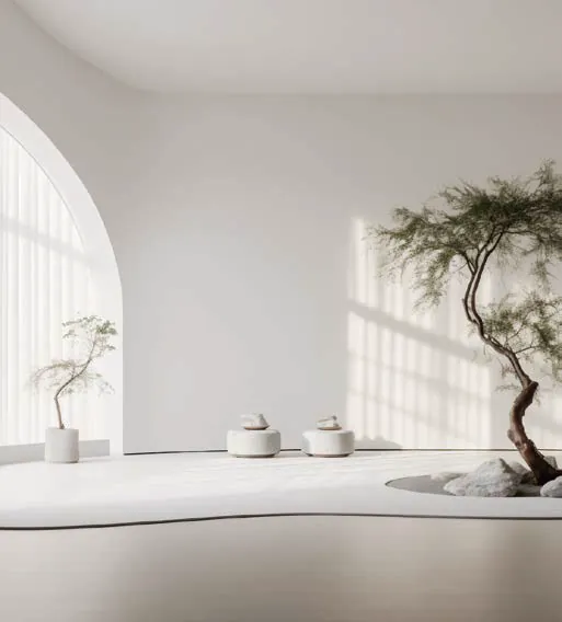 Espacio en blanco mate