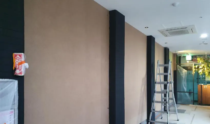Pasillo corporativo: antes