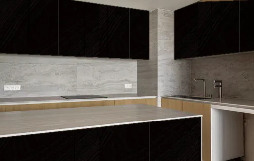 Muebles de cocina con Madera Negra SG 52